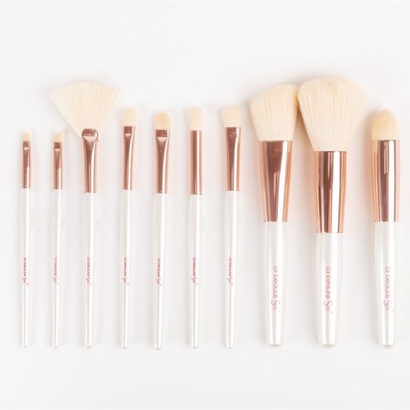ROSE GOLD 10-Piece Luxury Makeup Brush Set - Picture 3 of 9